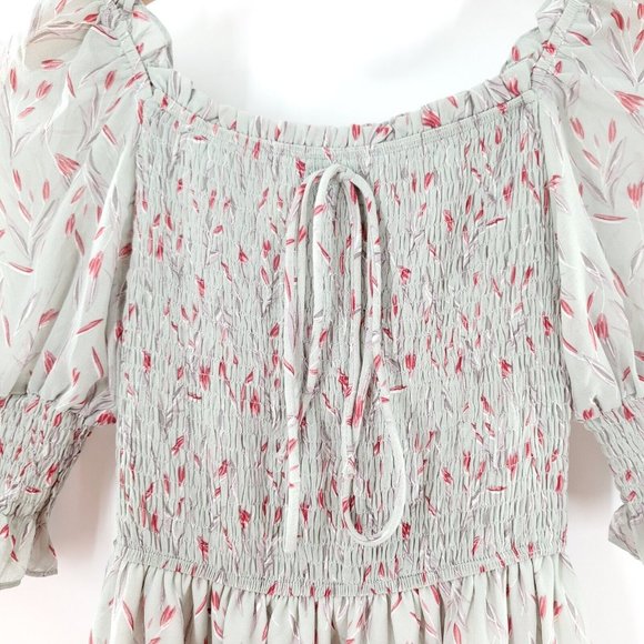 Aly Daly Women's Green Floral Midi Dress Size‎ S - Picture 4 of 6